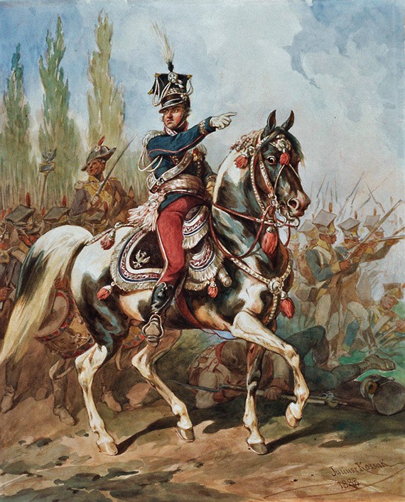 Generał Jan Henryk Dąbrowski obraz autorstwa Juliusza Kossaka