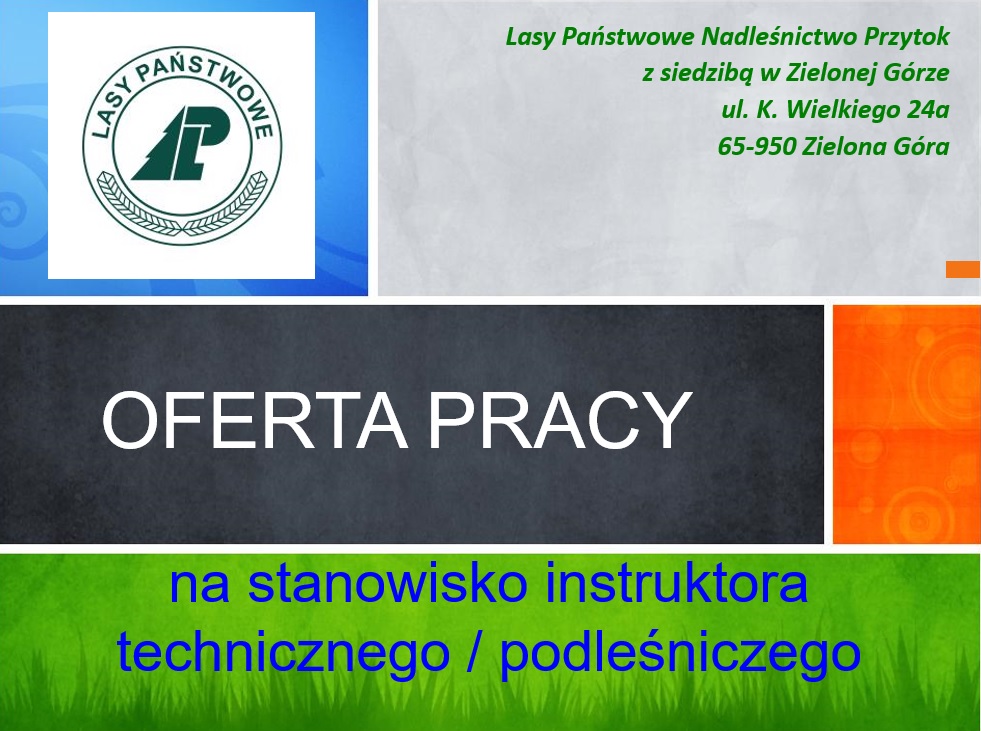 Nabór na stanowisko instruktora technicznego/podleśniczego